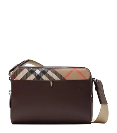 Burberry Leather Check Pop Cross-body Bag In Pattern | ModeSens