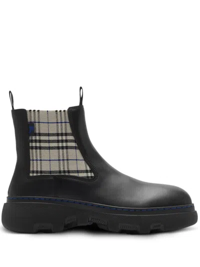 BURBERRY LEATHER CHELSEA BOOTS