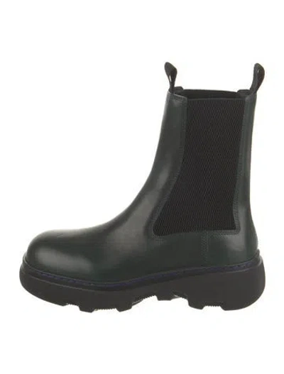 Pre-owned Burberry Leather Chelsea Boots In Multi