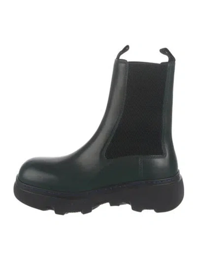 Pre-owned Burberry Leather Chelsea Boots In Multi