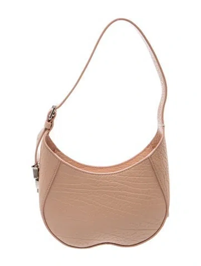Pre-owned Burberry Leather Chess In Pink