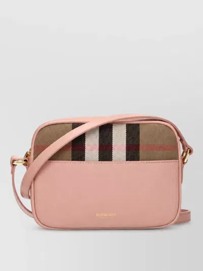 Burberry Leather Clutch Bag In Pink