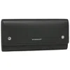 Burberry Leather Continental Wallet In Black