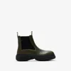 BURBERRY BURBERRY LEATHER CREEPER LOW CHELSEA BOOTS