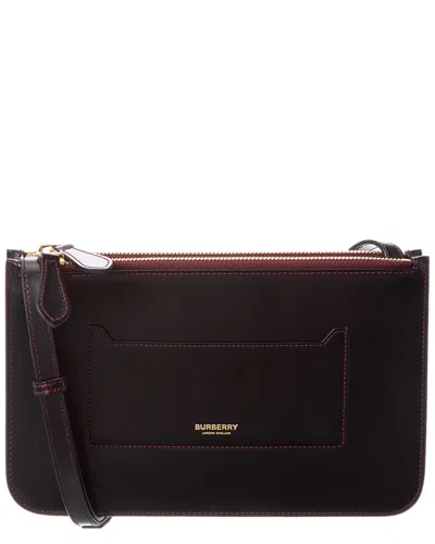 Burberry Leather Crossbody In Black