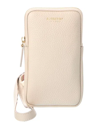 Burberry Leather Crossbody In Pink