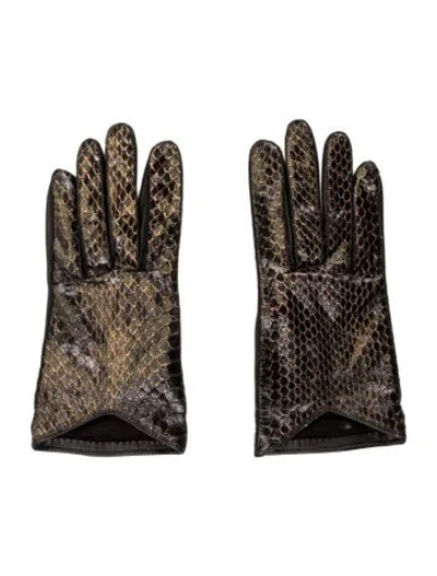 Pre-owned Burberry Leather Gloves In Multi