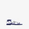 BURBERRY BURBERRY LEATHER IVY SHIELD SANDALS