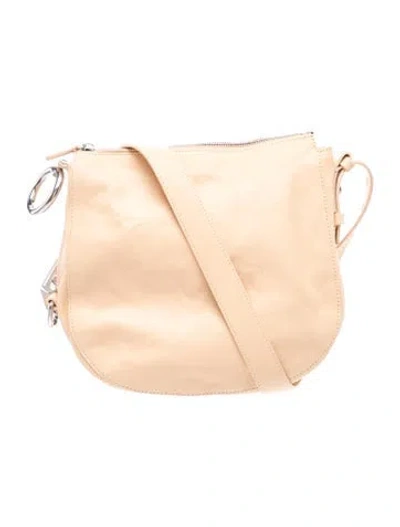 Pre-owned Burberry Leather Knight Small In Neutral