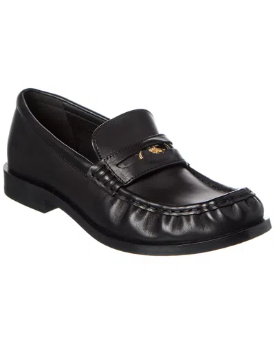 Burberry Leather Loafer In Black