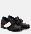 Burberry London Shield Square-toe Loafers In Schwarz