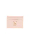 Burberry Leather Logo-plaque Card Holder In Nude
