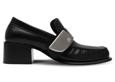 Pre-owned Burberry Leather London Shield Loafer (women's) Sneakers In Black