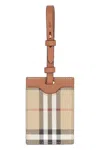 Burberry Leather Luggage Tag In Multi