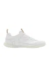 Burberry Leather Matrix Sneakers In Optical White