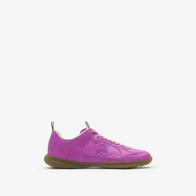 Burberry Leather Matrix Sneakers In Palma