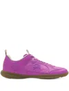 Burberry Leather Matrix Sneakers In Pink