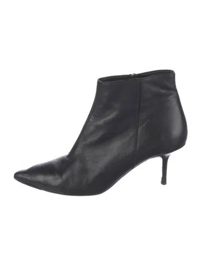 Pre-owned Burberry Leather Mules In Black