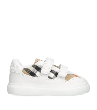 BURBERRY LEATHER NOAH SNEAKERS