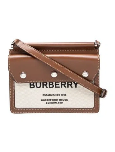 Pre-owned Burberry Leather Note In Neutrals