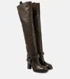 Burberry Woman Soft Stirrup Woman Brown Boots In Brown