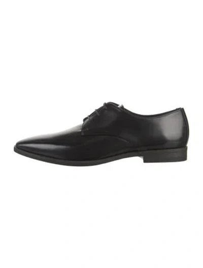 Pre-owned Burberry Leather Oxfords In Black