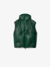 BURBERRY Leather Padded Gilet