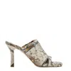 Burberry Python-embossed Zipper Mule Sandals