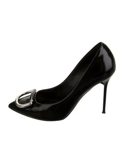 Pre-owned Burberry Leather Pumps In Black