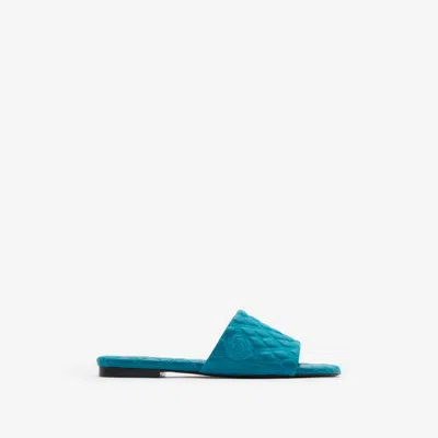 BURBERRY BURBERRY LEATHER QUILT SLIDES