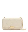 Burberry Strand Quilted Leather Clutch Bag In White