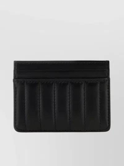 Burberry Leather Rectangular Card Holder In Black