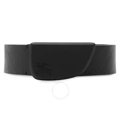 Burberry Leather Reversible B Cut Belt In Black
