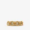 Burberry Leather Ring Belt In Hunter