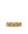 Burberry Leather Ring Belt In Hunter