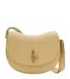 Burberry Leather Rocking Horse Bag In Neutral