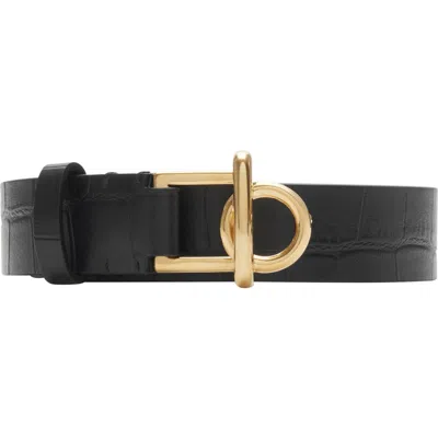 BURBERRY BURBERRY LEATHER ROCKING HORSE BELT