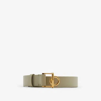 Burberry Leather Rocking Horse Belt In Hunter