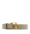 Burberry Rocking Horse Leather Belt In Neutrals