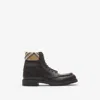 Burberry Leather Rogue Combat Boots