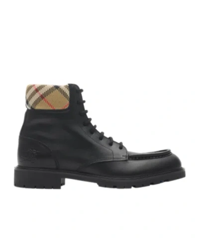 BURBERRY BURBERRY ROGUE COMBAT LACE-UP BOOTS