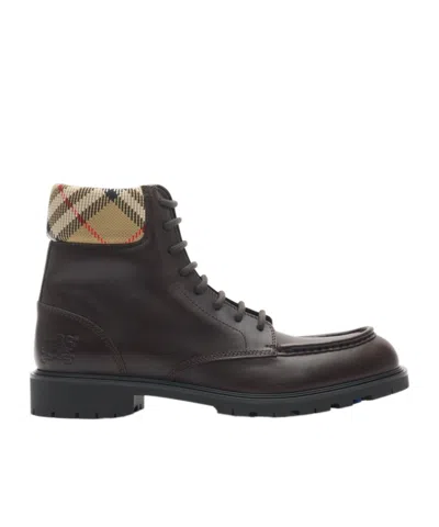 BURBERRY BURBERRY ROGUE COMBAT LACE-UP BOOTS