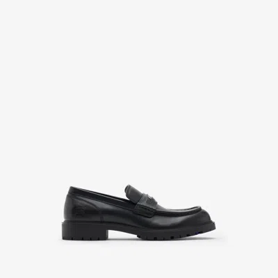 BURBERRY BURBERRY LEATHER ROGUE LOAFERS