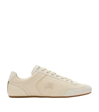 Burberry Leather Runner Low-top Sneakers In Neutral