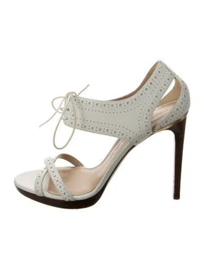Pre-owned Burberry Leather Sandals