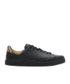 Burberry Set Leather Sneakers In Black