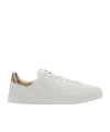 Burberry Low-top Leather Sneakers Round Toe In White
