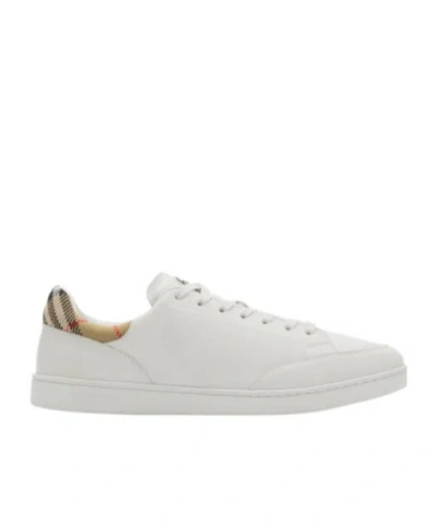 BURBERRY BURBERRY CHECKED LACE-UP SNEAKERS