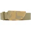 Burberry Shield Leather Belt In Hunter
