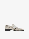 Burberry Shield Python-print Loafers In Serpent